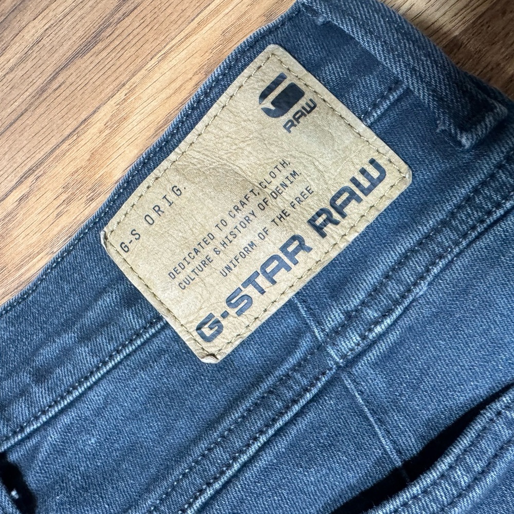 G-Star Raw 3D Skinny Denim Cargo Pants Faded Gray Multi-Pockets - Picture 9 of 10